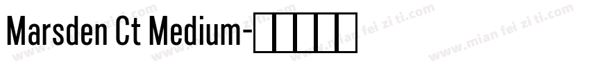 Marsden Ct Medium字体转换